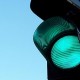 نور سبز چراغ ترافیکی