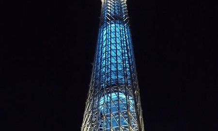 طراحی نورپردازی درخت سماوی توکیو