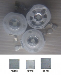 مقایسه تصویری سایز چیپ سه نوع ال ای دی