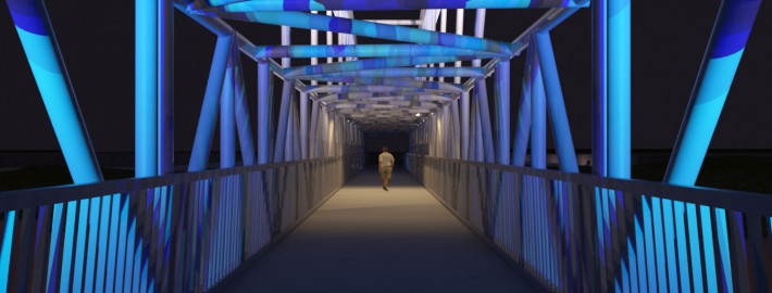 طراحی نورپردازی تقاطع غیر هم سطح شهید فهمیده مشهد