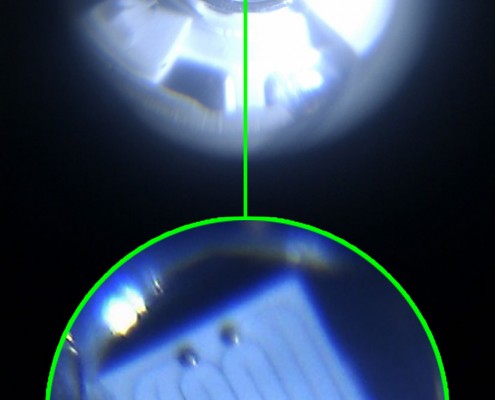 چیپ ال ای دی پاور Power LED Chip بزرگنمایی شده.