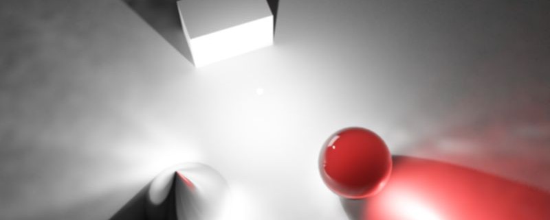 یک منبع نور نقطه ای در محیط سه بعدی