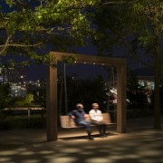 طراحی نورپردازی پارک المپیک ملکه الیزابت لندن-نورپردازی صندلی های تابی